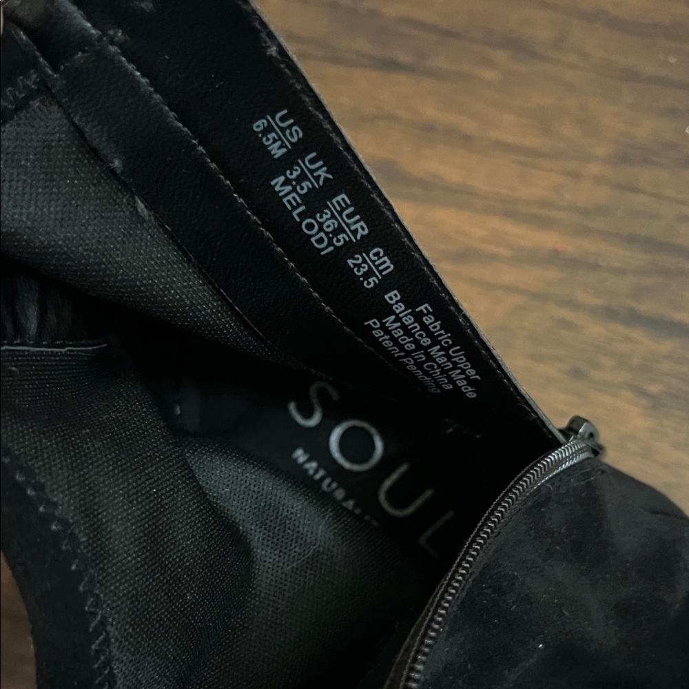 SOUL Naturalizer Black Ankle Boots - Picture 5 of 5